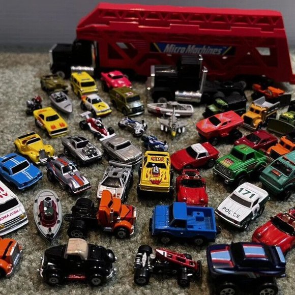 46 Lot 1988 Vintage Micro Machines Big Rig Hauler Car Carrier, Cars, Motorcycles - Picture 2 of 4